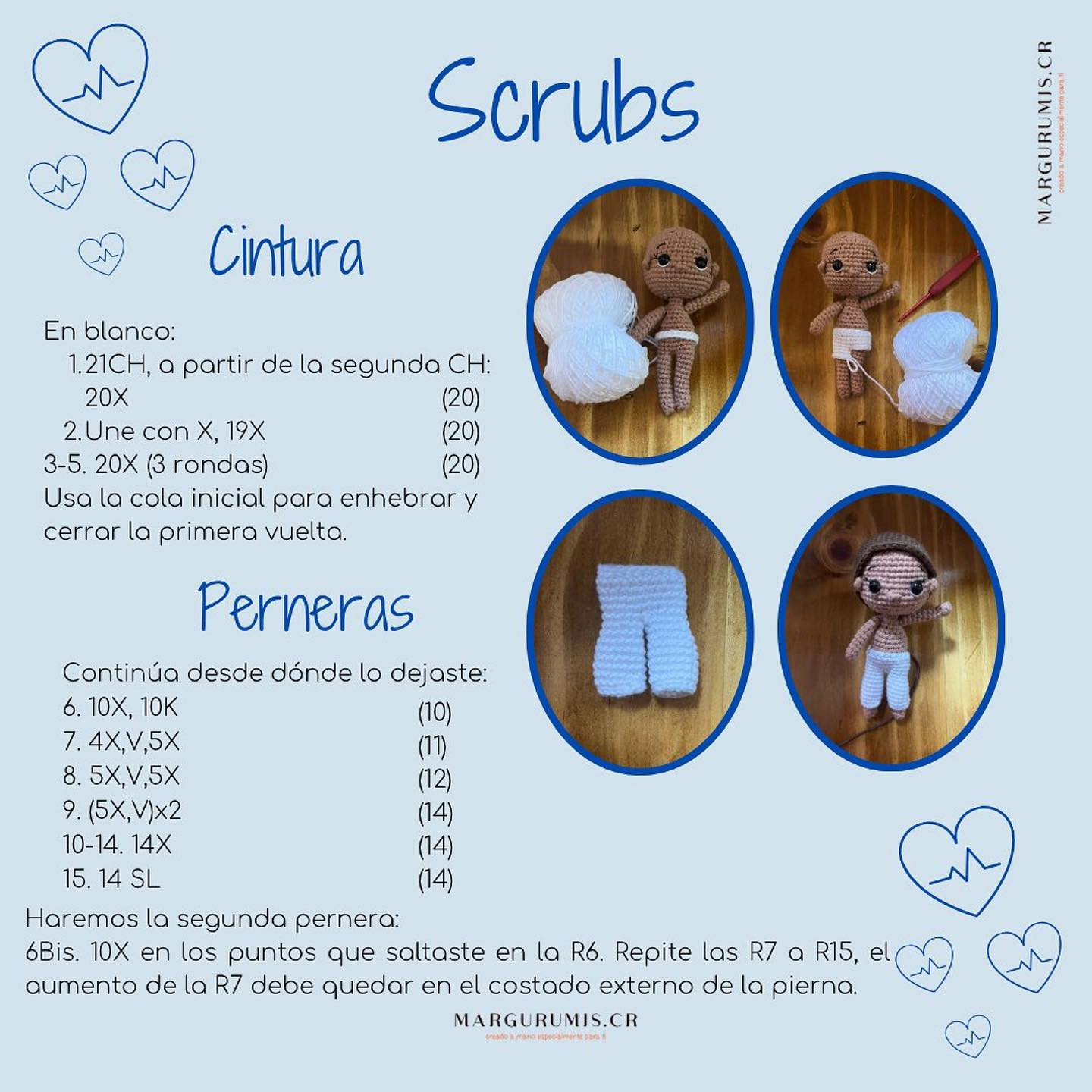 Patrón de Amigurumi de Enfermera: Descarga Gratuita