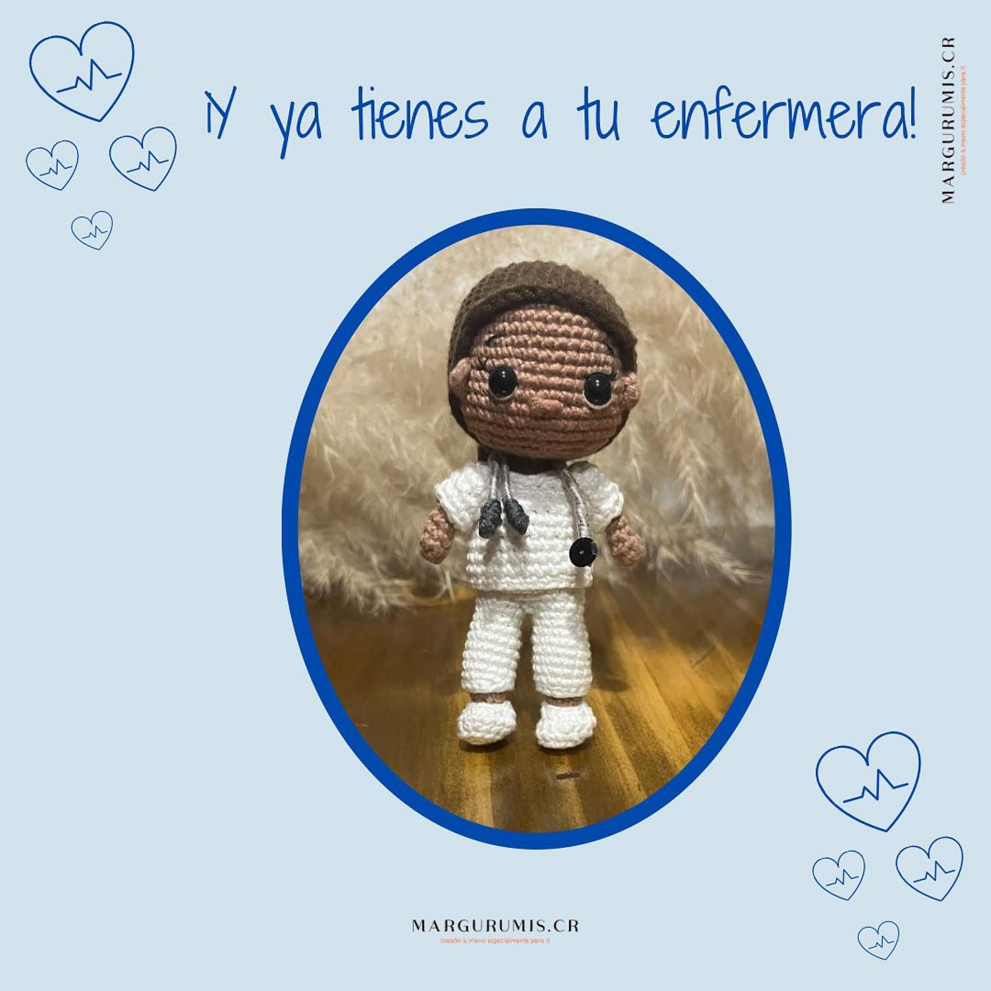 Patrón de Amigurumi de Enfermera: Descarga Gratuita