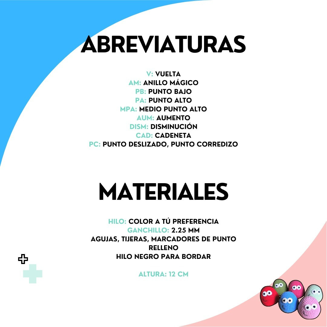 Patrón de Amigurumi de Pou: Crea tus propios personajes coloridos