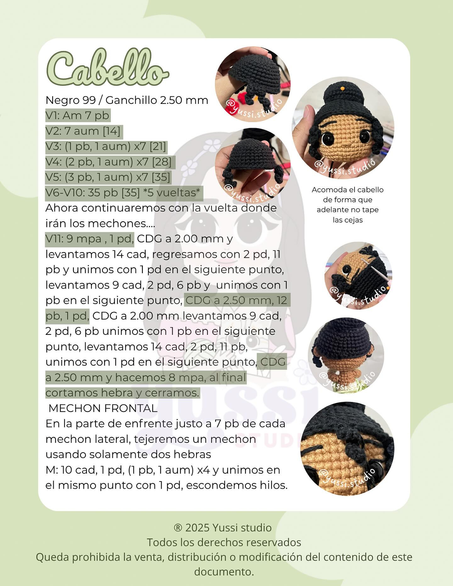 "Patrón de Amigurumi: Princesa Tiana de Yussi Studio"