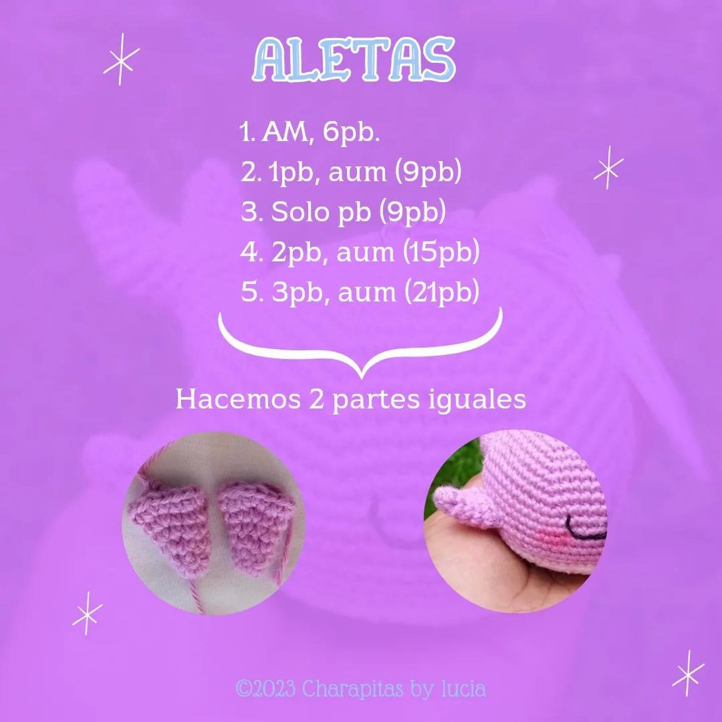 Patrón de Ballena de Amigurumi Gratis para Principiantes