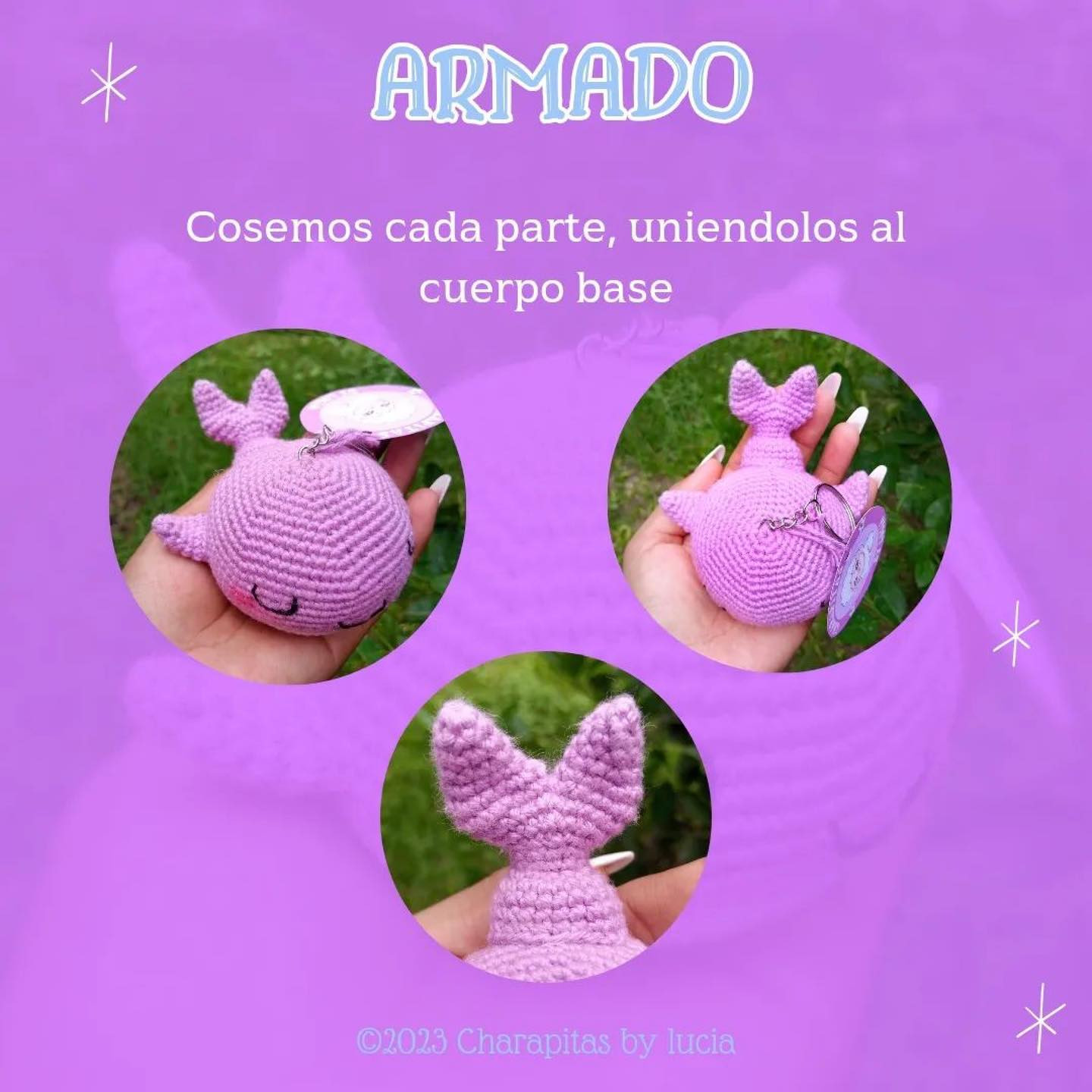Patrón de Ballena de Amigurumi Gratis para Principiantes