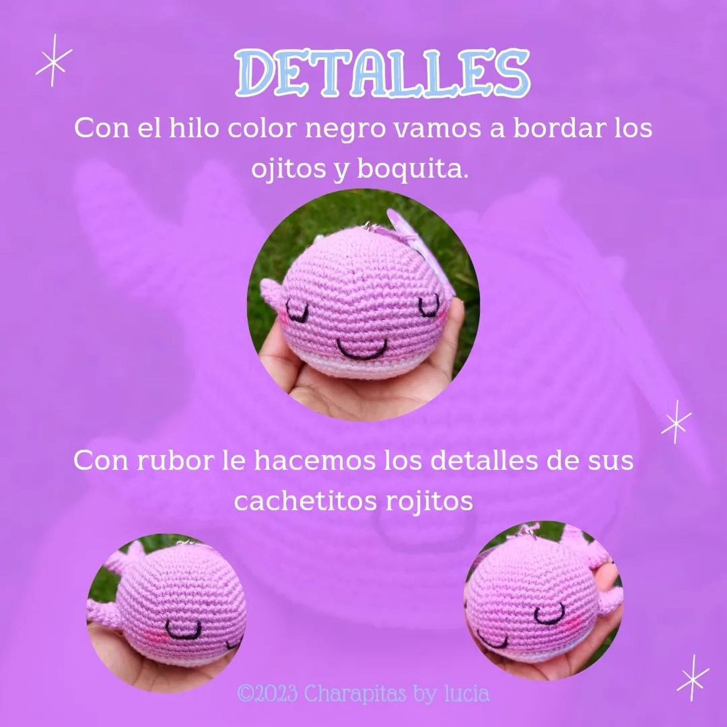 Patrón de Ballena de Amigurumi Gratis para Principiantes
