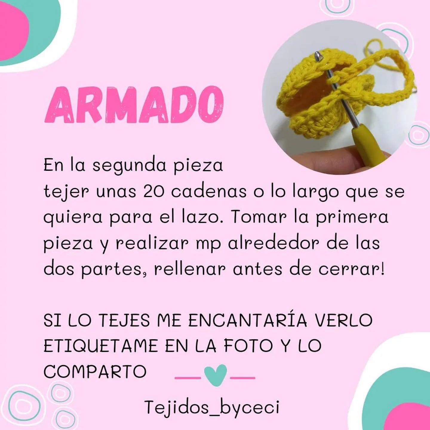 Patrón de caritas sonrientes de ganchillo fácil y rápido