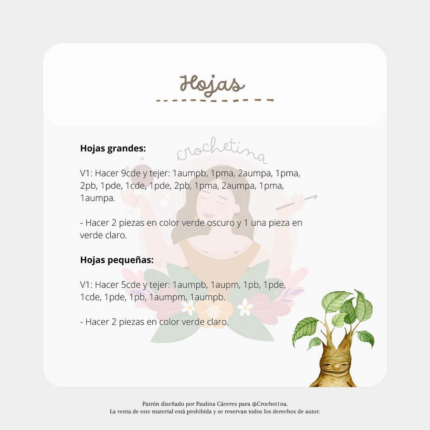 Patrón de crochet de mandrágora inspirado en la magia, gratis y encantador