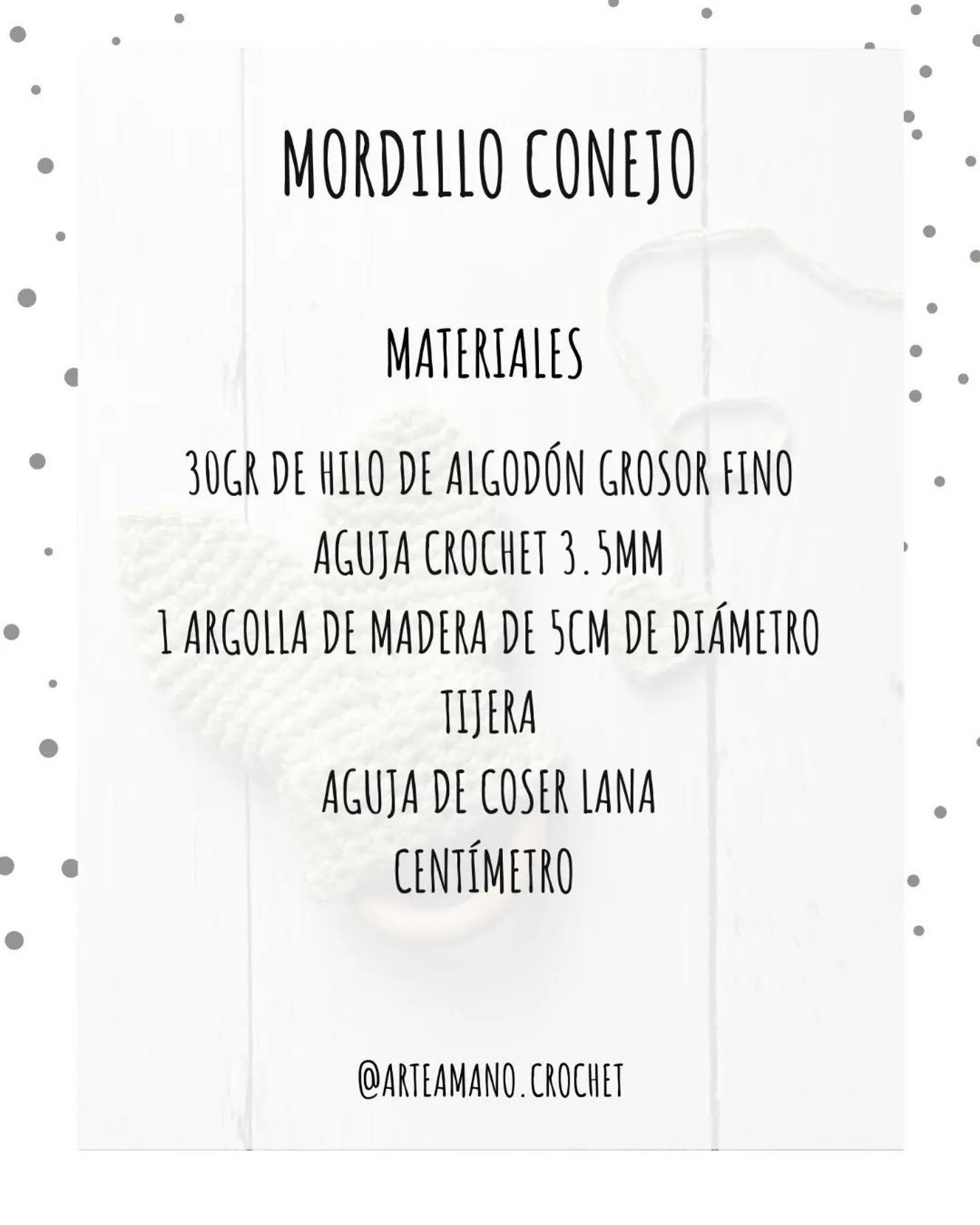 Patrón de Crochet para Mordedor de Conejo con Orejas y Corazón