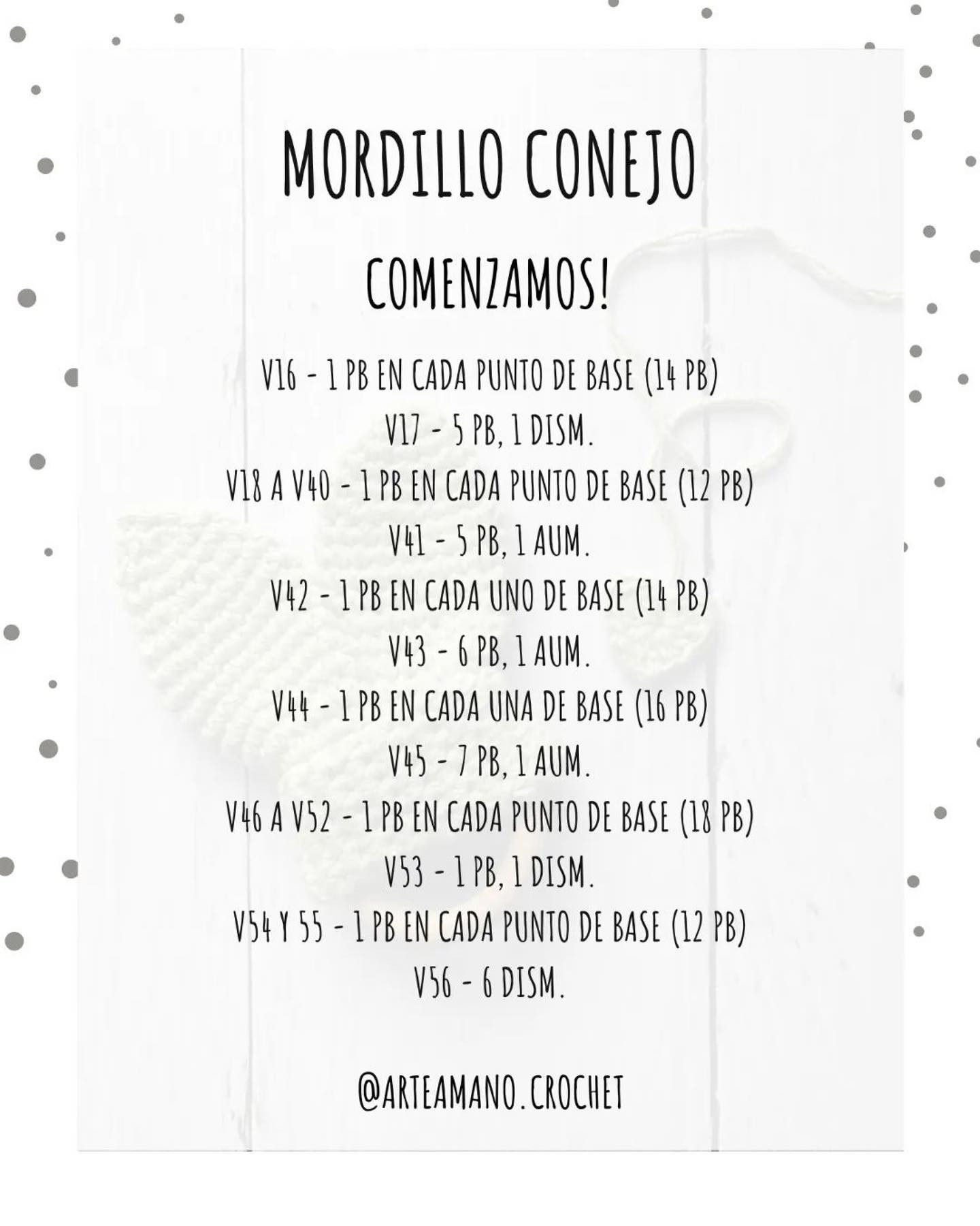 Patrón de Crochet para Mordedor de Conejo con Orejas y Corazón