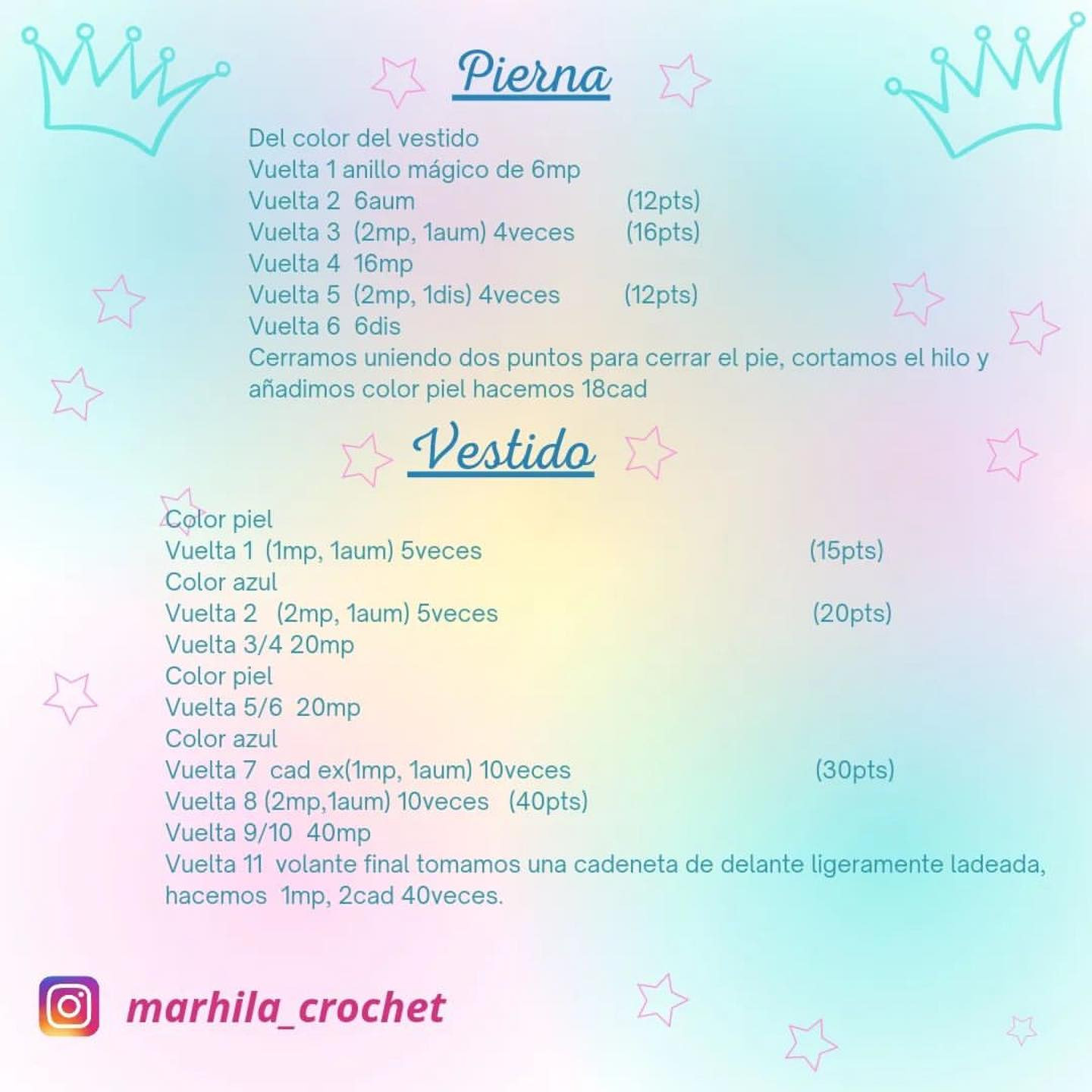 Patrón de muñeca de ganchillo en vestido verde para principiantes