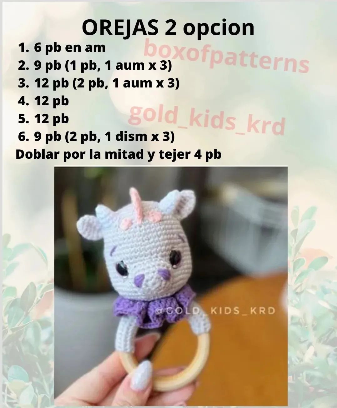 Patrón de sonajero de dragón amigurumi para bebés, fácil y gratuito