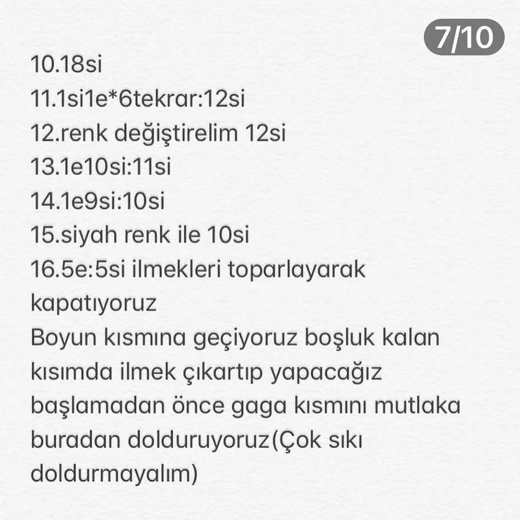 Pembe Taçlı Kuğu Örgü Modeli İçin Adım Adım Kılavuz