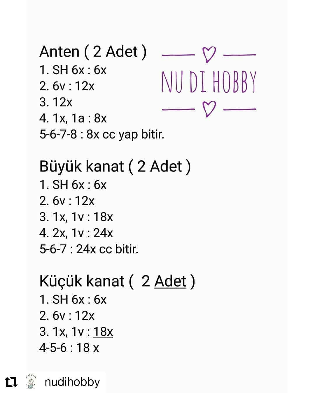 Pir Pir Cıngırak İçin Sevimli Amigurumi Örgü Modeli