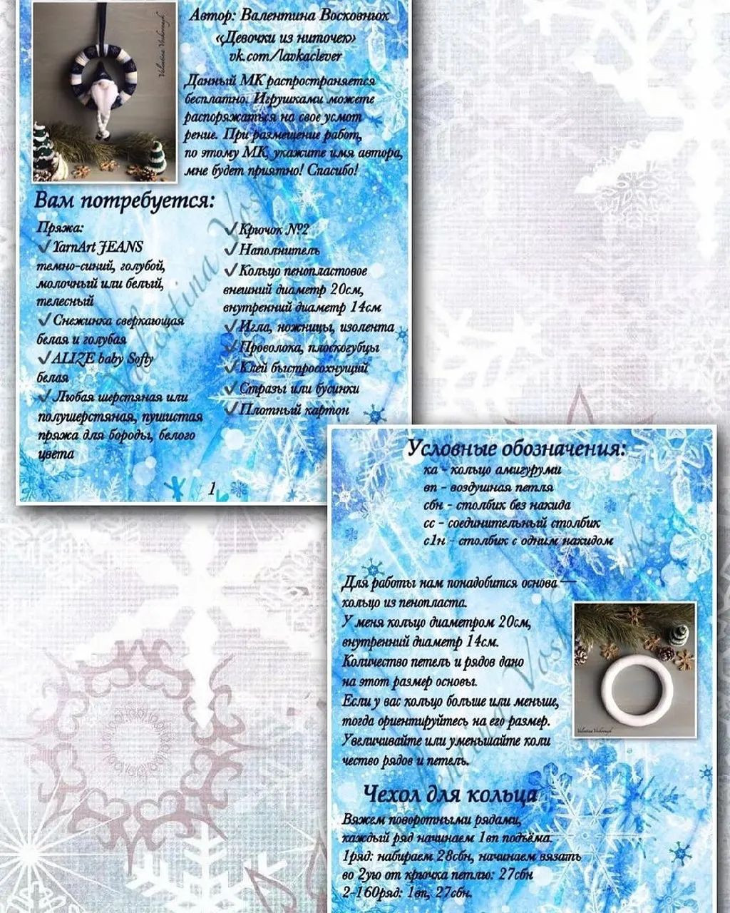 Подвеска «Рождественский гном» — мастер-класс по вязанию
