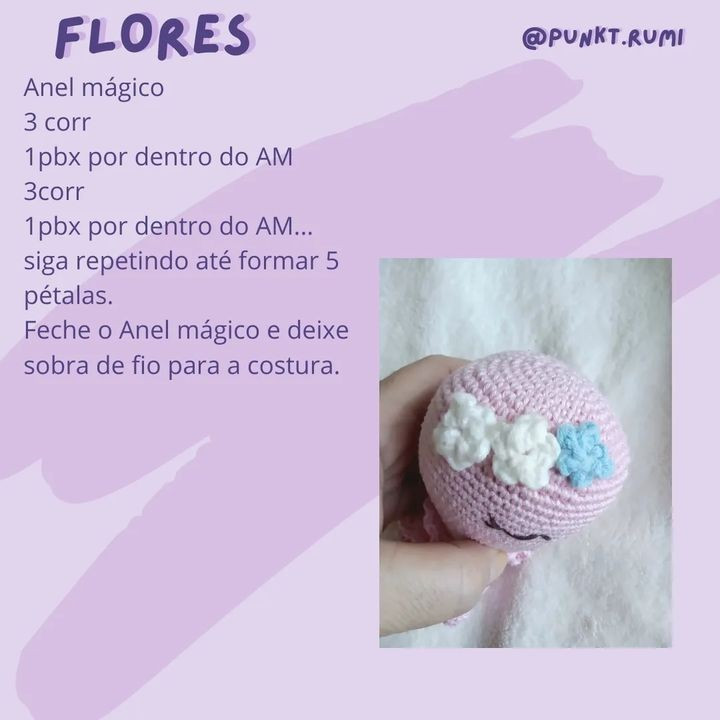 Polvo de Crochê Adorável para Decoração ou Presente