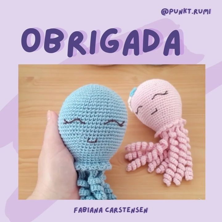 Polvo de Crochê Adorável para Decoração ou Presente