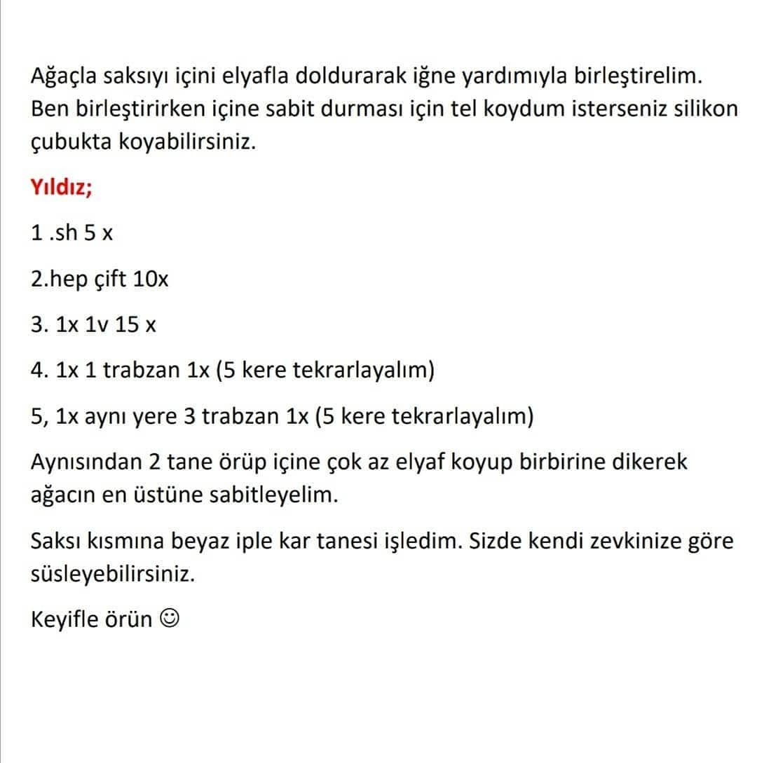 Popcorn Yılbaşı Ağacı Tarifi ve Kolay Örme Yöntemleri