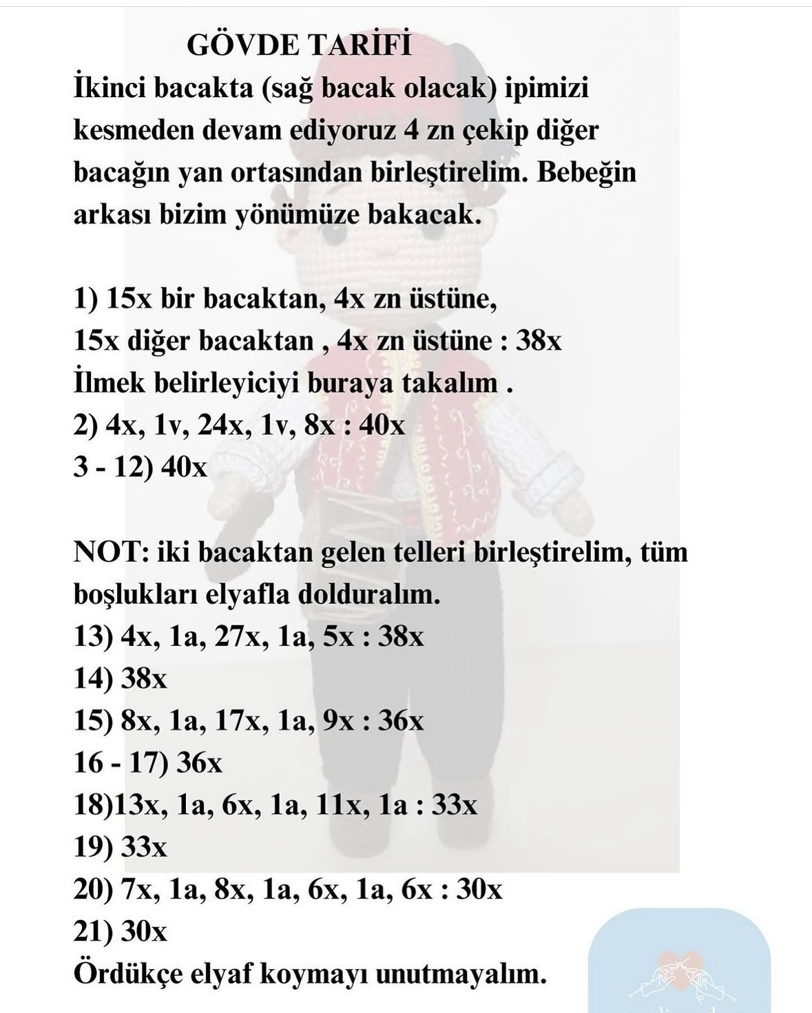 Ramazan Davulcusu İbiş Amigurumi Tarifi: Adım Adım Yapılış Rehberi