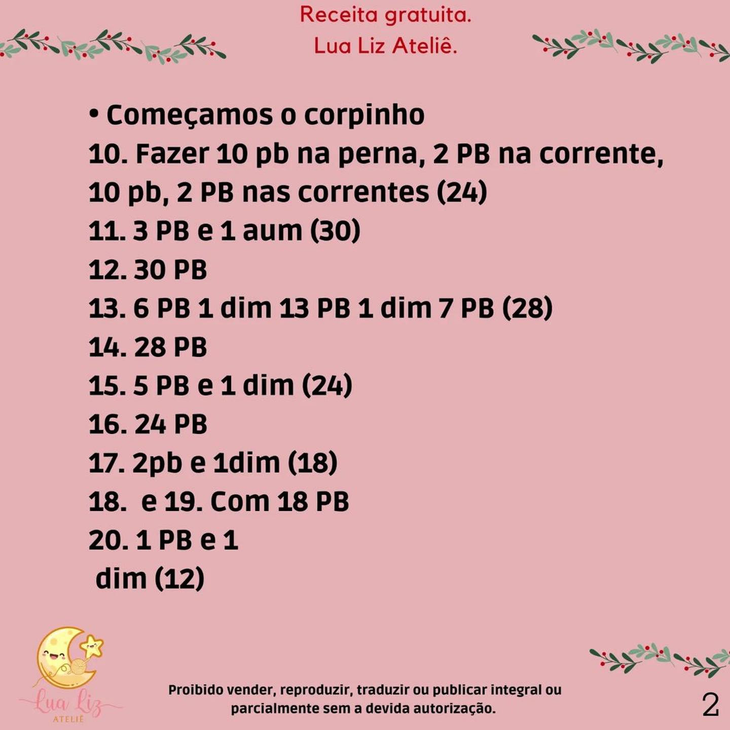 Receita de Amigurumi: Como Criar o Rena Rudolph Lindinho