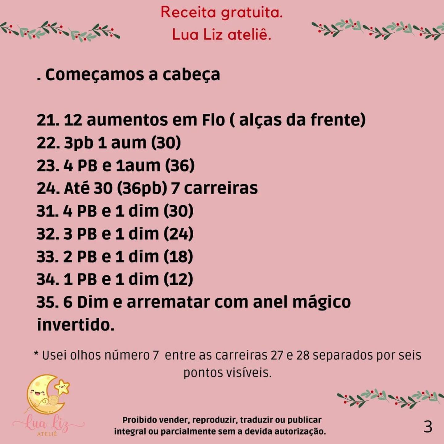 Receita de Amigurumi: Como Criar o Rena Rudolph Lindinho