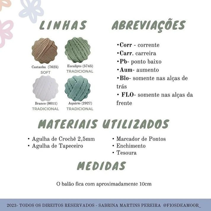 Receita de Amigurumi: Ursinhos Aviadores com Balão de Crochê