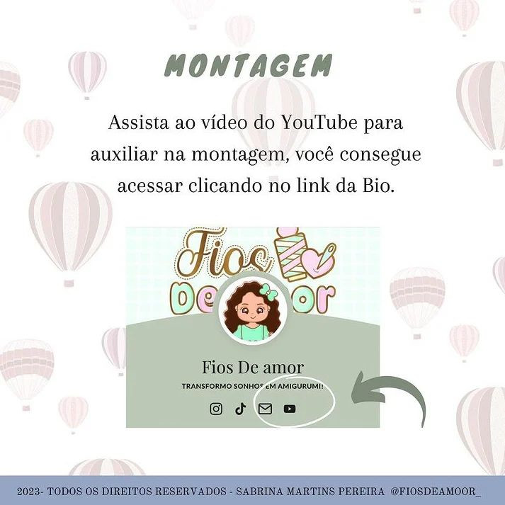 Receita de Amigurumi: Ursinhos Aviadores com Balão de Crochê