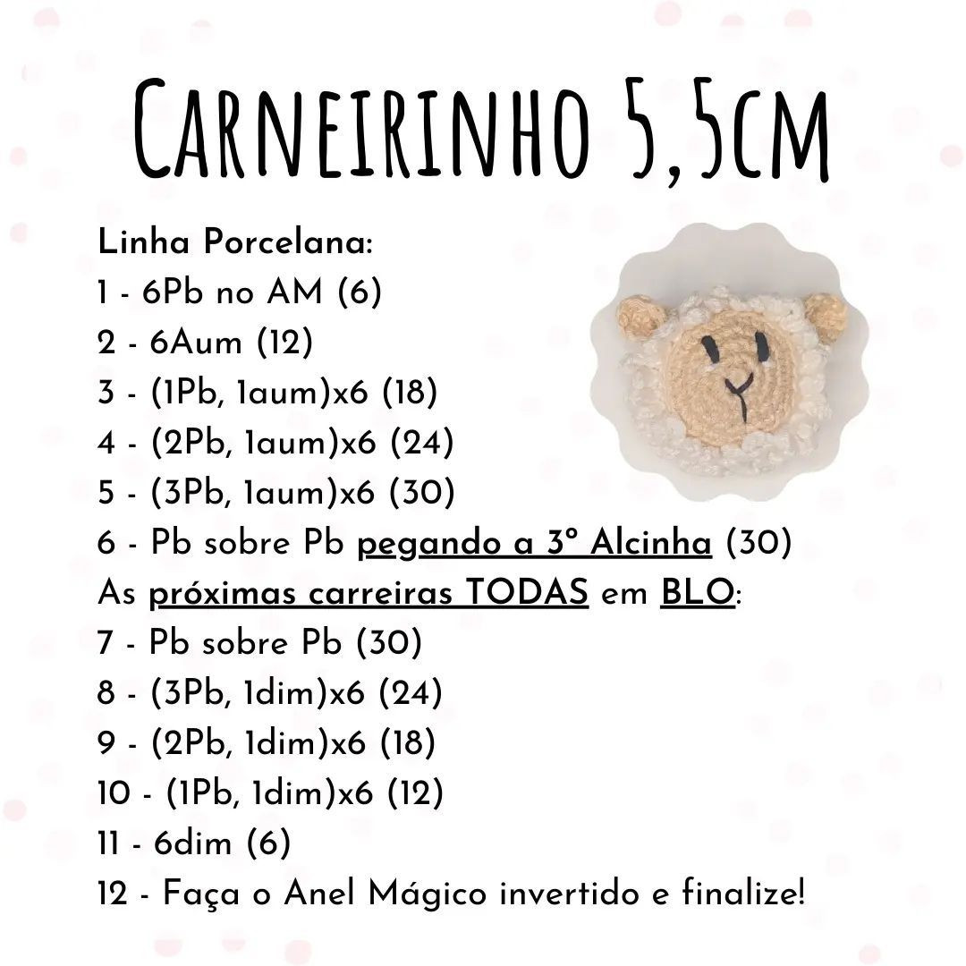 Receita de Crochê: Crie Seu Próprio Carneirinho Fofo e Macio