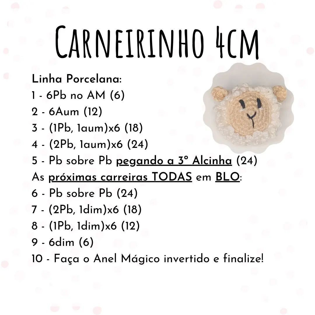Receita de Crochê: Crie Seu Próprio Carneirinho Fofo e Macio