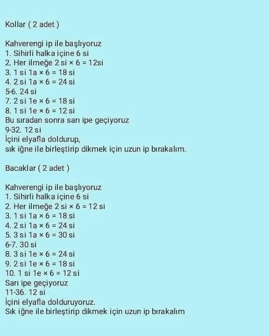 Şirin Tığ İşi Zürafa Bebek Yapım Kılavuzu