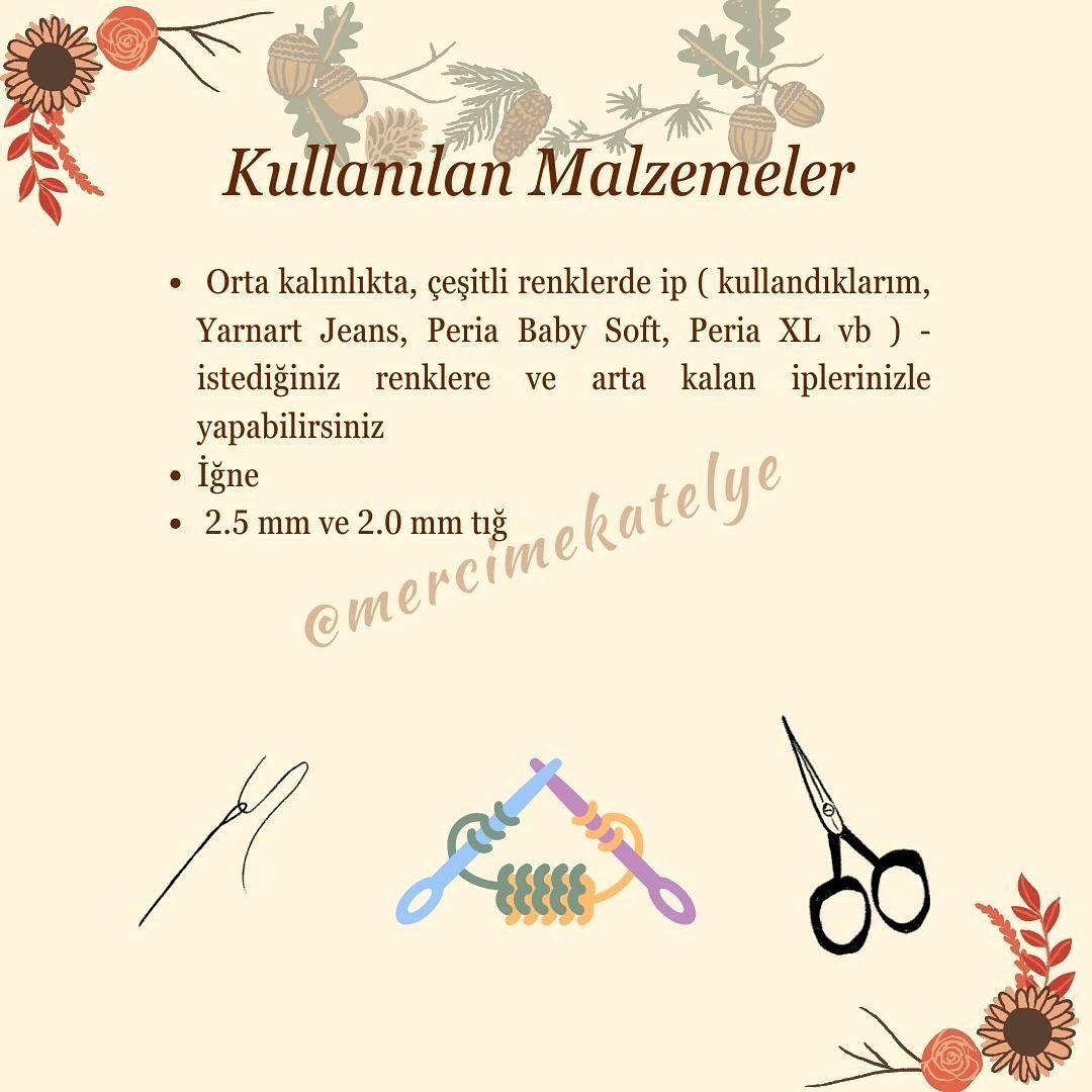 Sonbahar Yaprakları Tarifi: Renkli Örgü Desenleri
