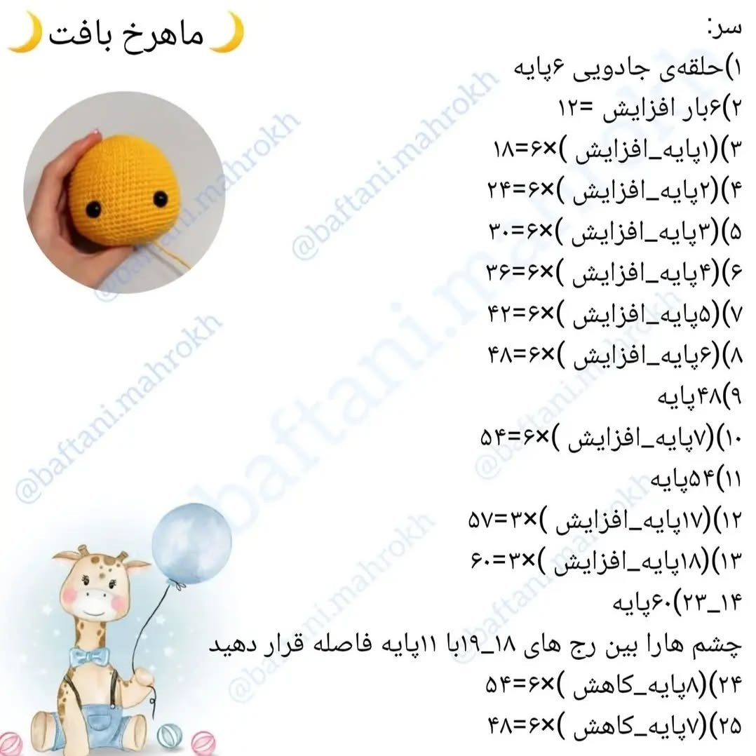 ست زرافه طلاییمشخصات این ست 👇کاموا یارن ارت جینز 🇹🇷،حلقه چوبی آنتی باکتریالهمه مهره ها