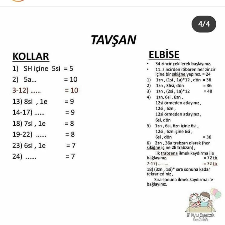Tavşan Amigurumi Tarifi: Sevimli Tavşan Bebek Yapımı