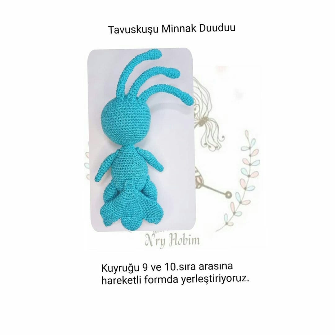 Tavuskuşu Minnak Duuduu Amigurumi Tarifi: Sevimli ve Ücretsiz Örgü Modeli