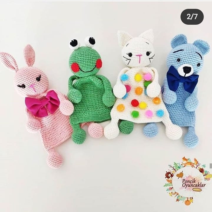 Tek Tarifle Renkli Kuklalar: Ücretsiz Örgü Deseni