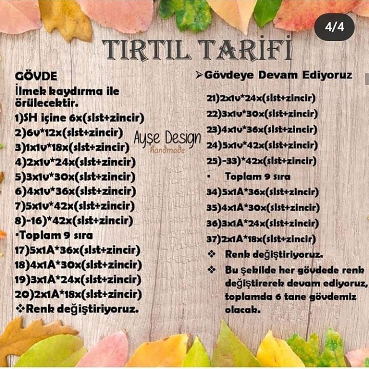 Tığ İşi Renkli Tırtıl Yapımı İçin Adım Adım Kılavuz