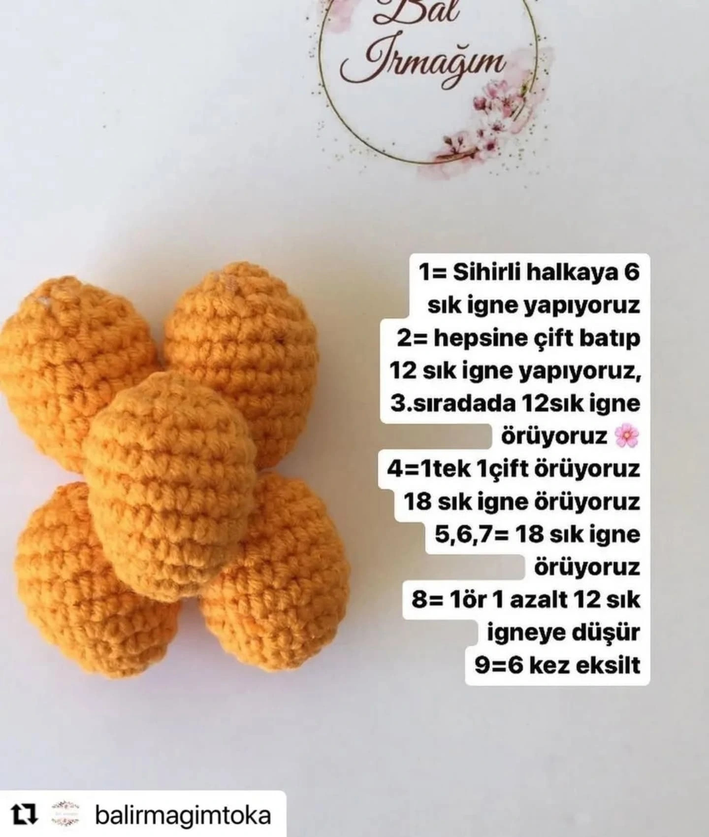 Tığ İşi Tavşan ve Havuçlu Tokaların Tarifi