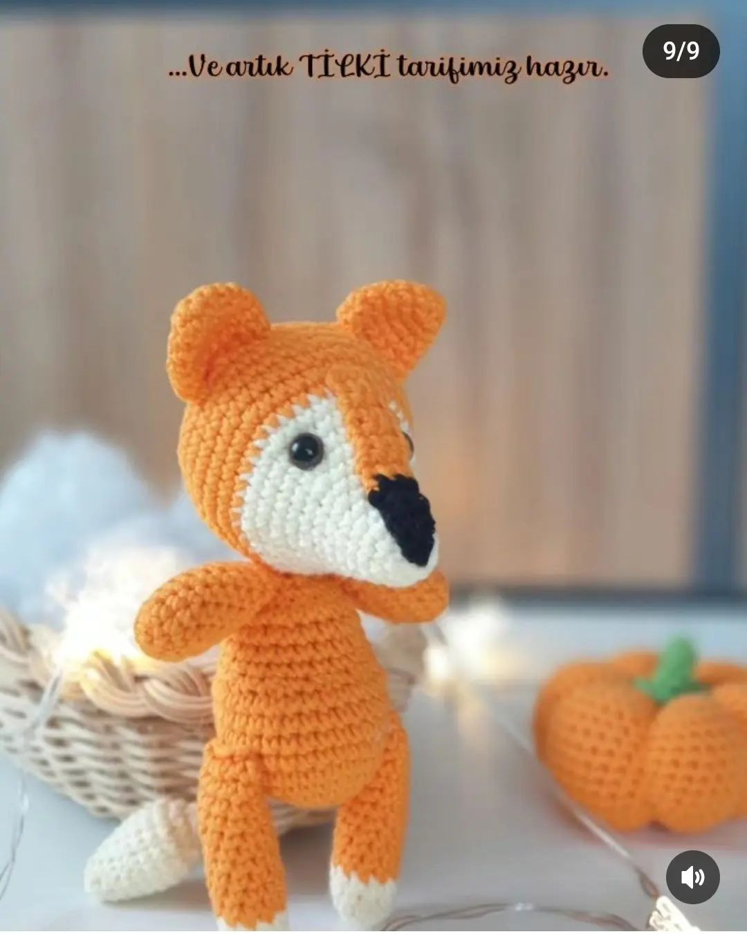 Tilki Bebek Amigurumi Örgü Modeli Tarifi