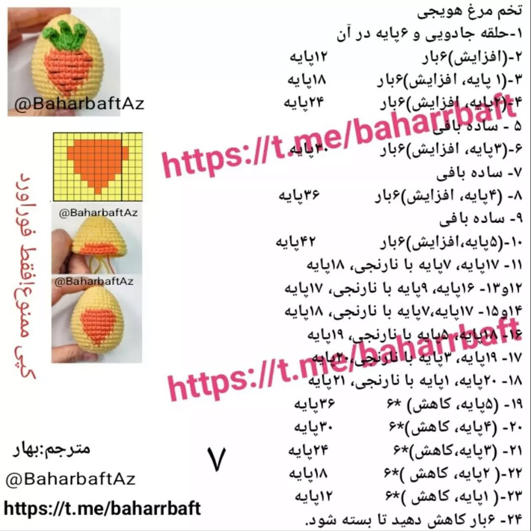 تخم مرغ های قلاب بافی شده با طرح های فانتزی و رنگارنگ