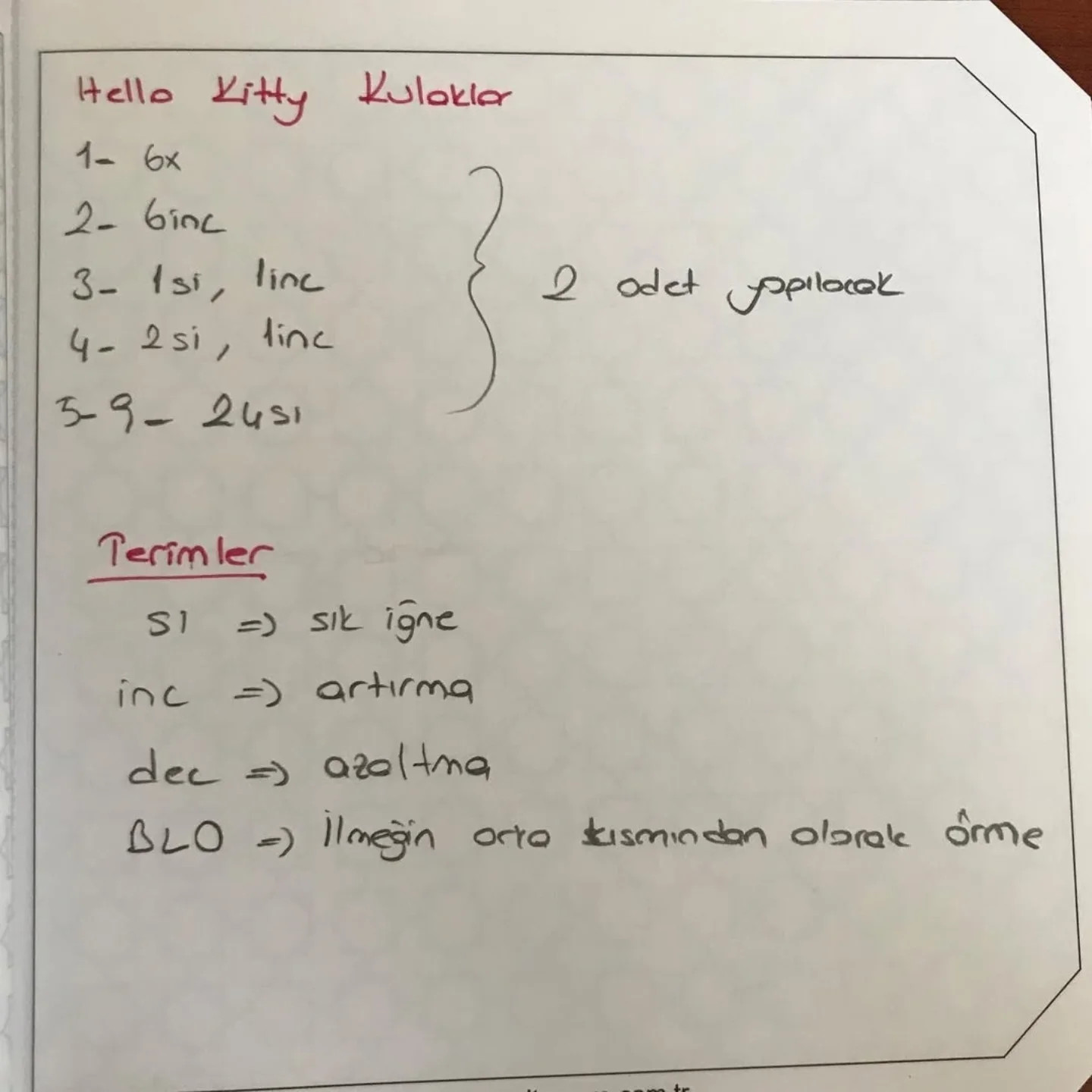 turkish Hello Kitty Amigurumi Modeli: Ücretsiz ve Kolay Örgü Tarifi