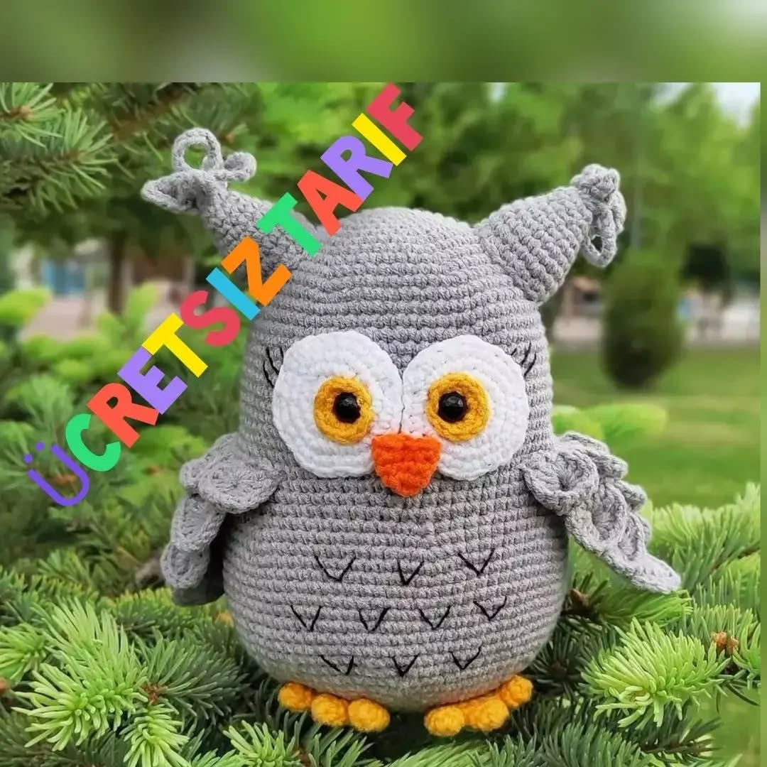 Üç Boyutlu Baykuş Amigurumi Modeli ve Yapılışı
