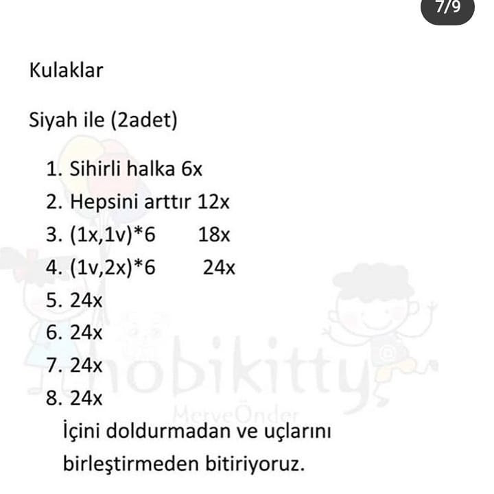 Üç Renkli Sevimli Oyuncak Ayı Amigurumi Tarifi