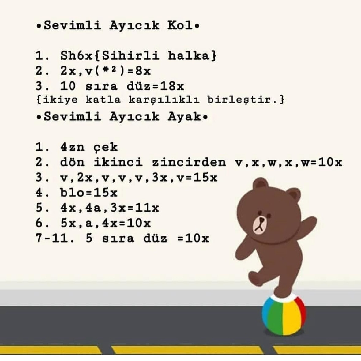 Ücretsiz Amigurumi Ayıcık Tarifine Göz Atın