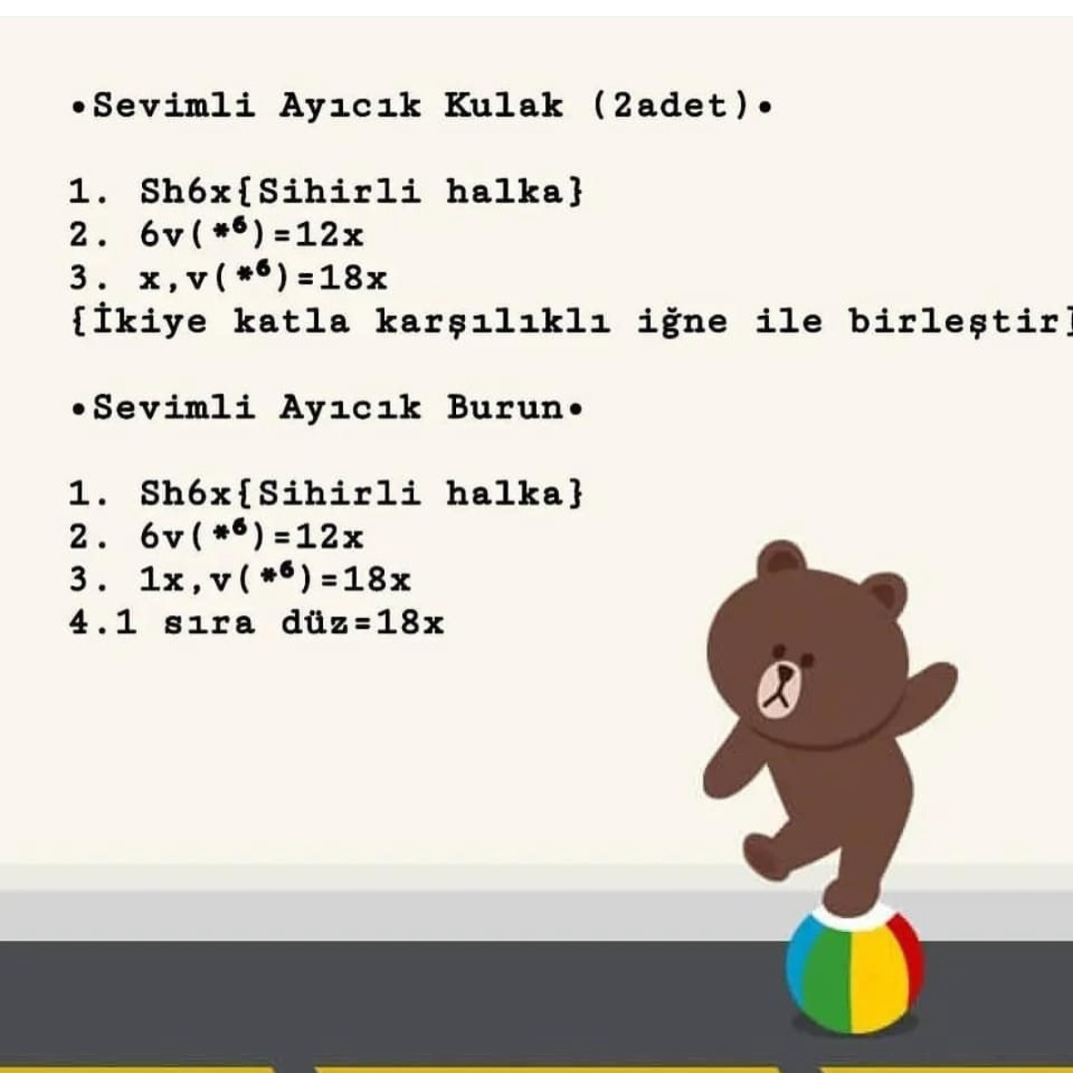 Ücretsiz Amigurumi Ayıcık Tarifine Göz Atın