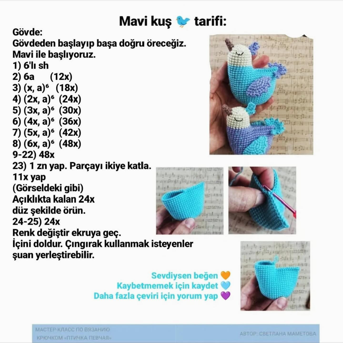 Ücretsiz Amigurumi Kuş Tarifi: Adım Adım Yapım Rehberi