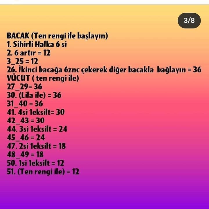 Ücretsiz Amigurumi Palyaço Bebek Örgü Tarifi