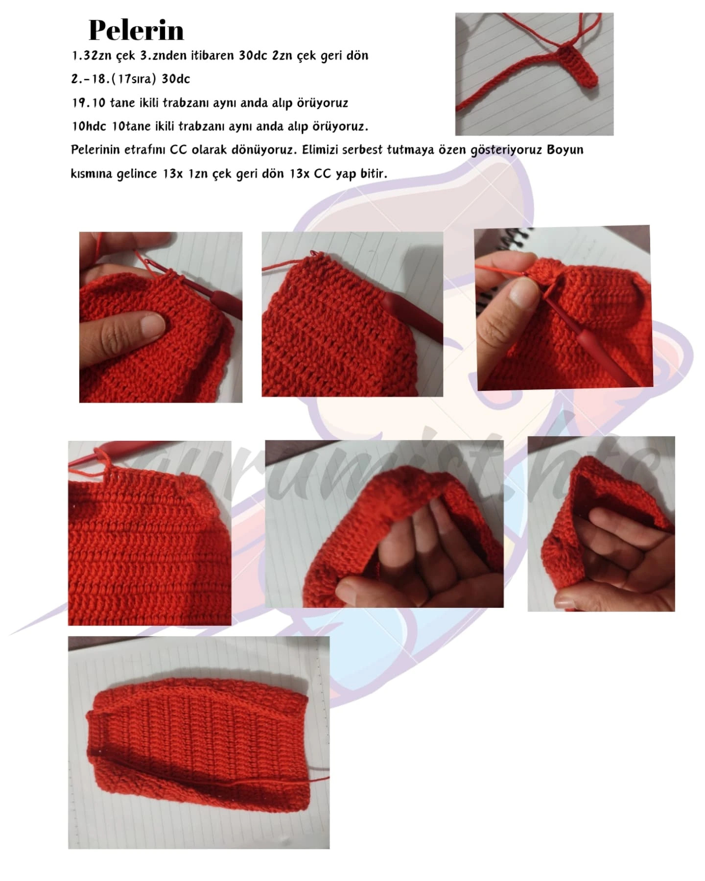 Ücretsiz Amigurumi Superman Örgü Tarifi - Bölüm 2