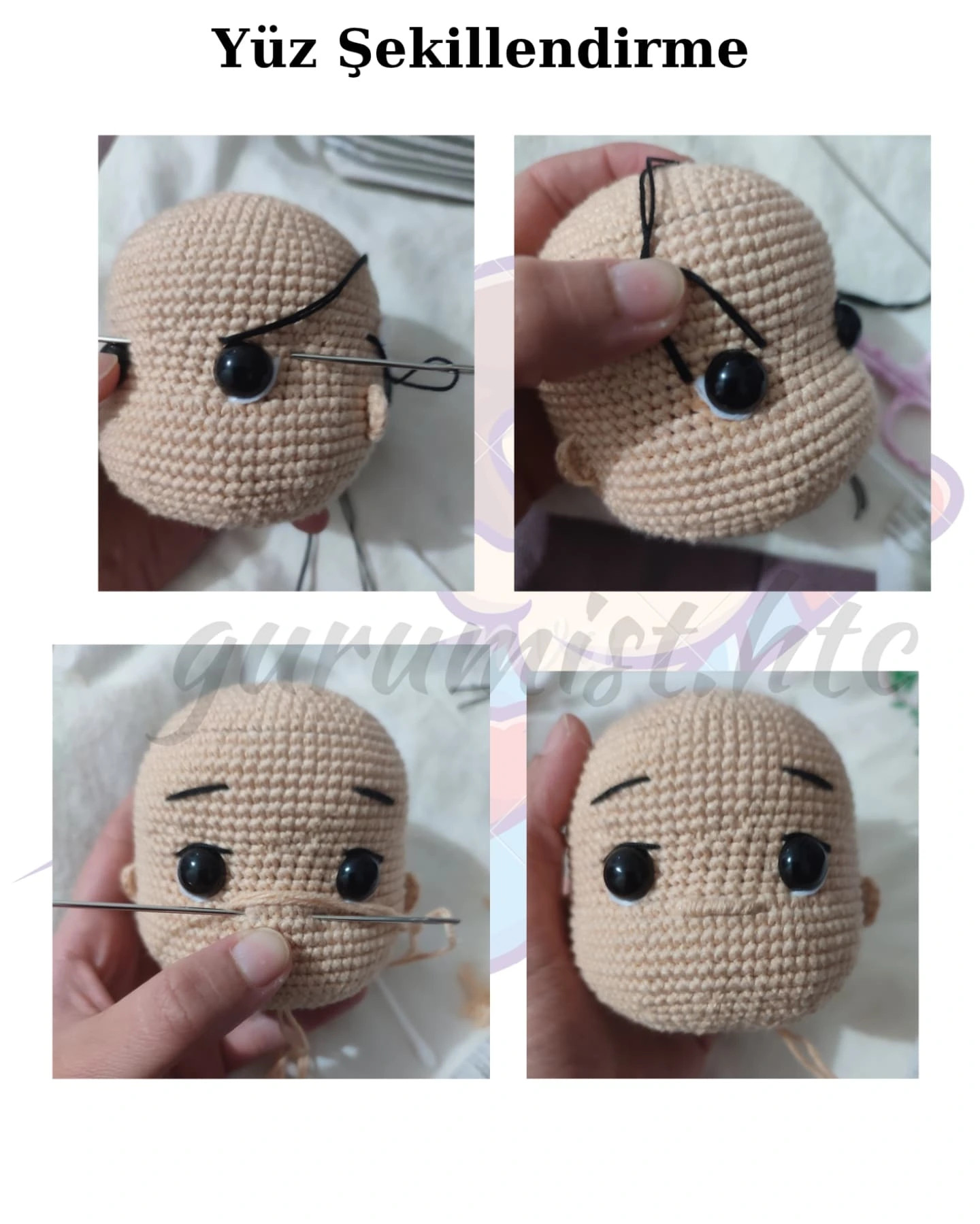 Ücretsiz Amigurumi Superman Örgü Tarifi - Bölüm 2