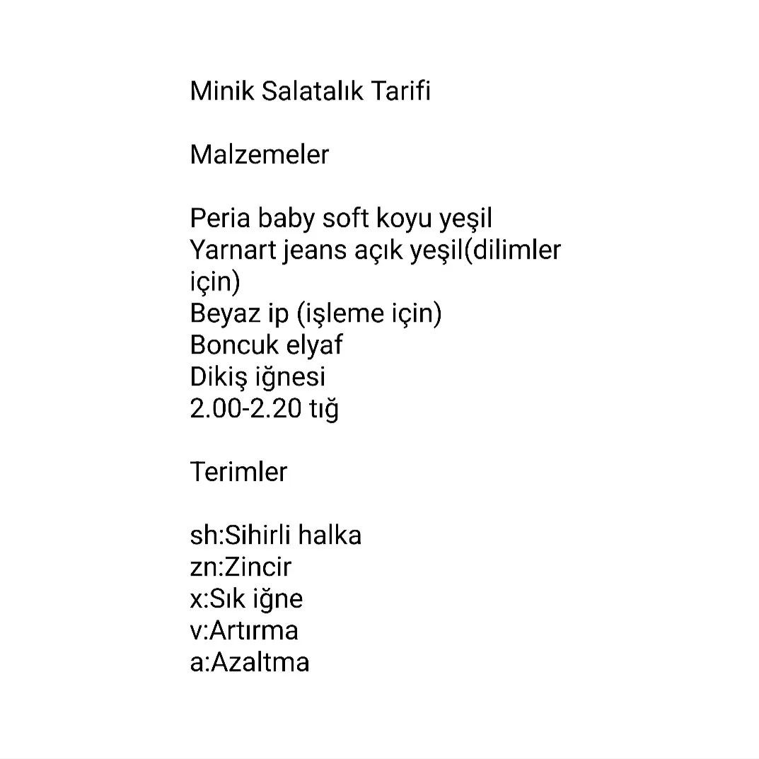 Ücretsiz Amigurumi Tarif: Minik Salatalık Yapımı