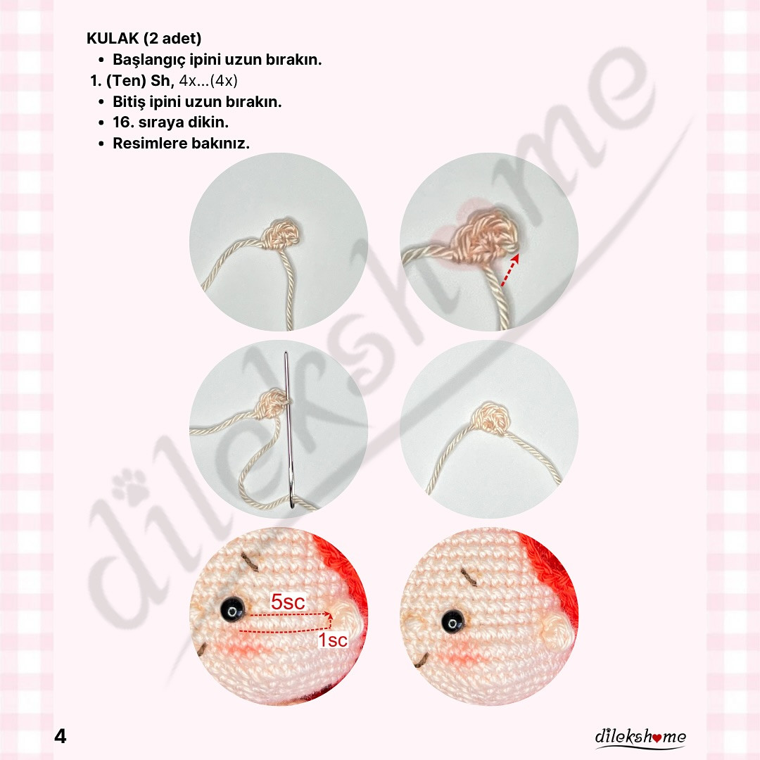 Ücretsiz Amigurumi Tarifi: Sevimli Mini Denizkızı Anahtarlık