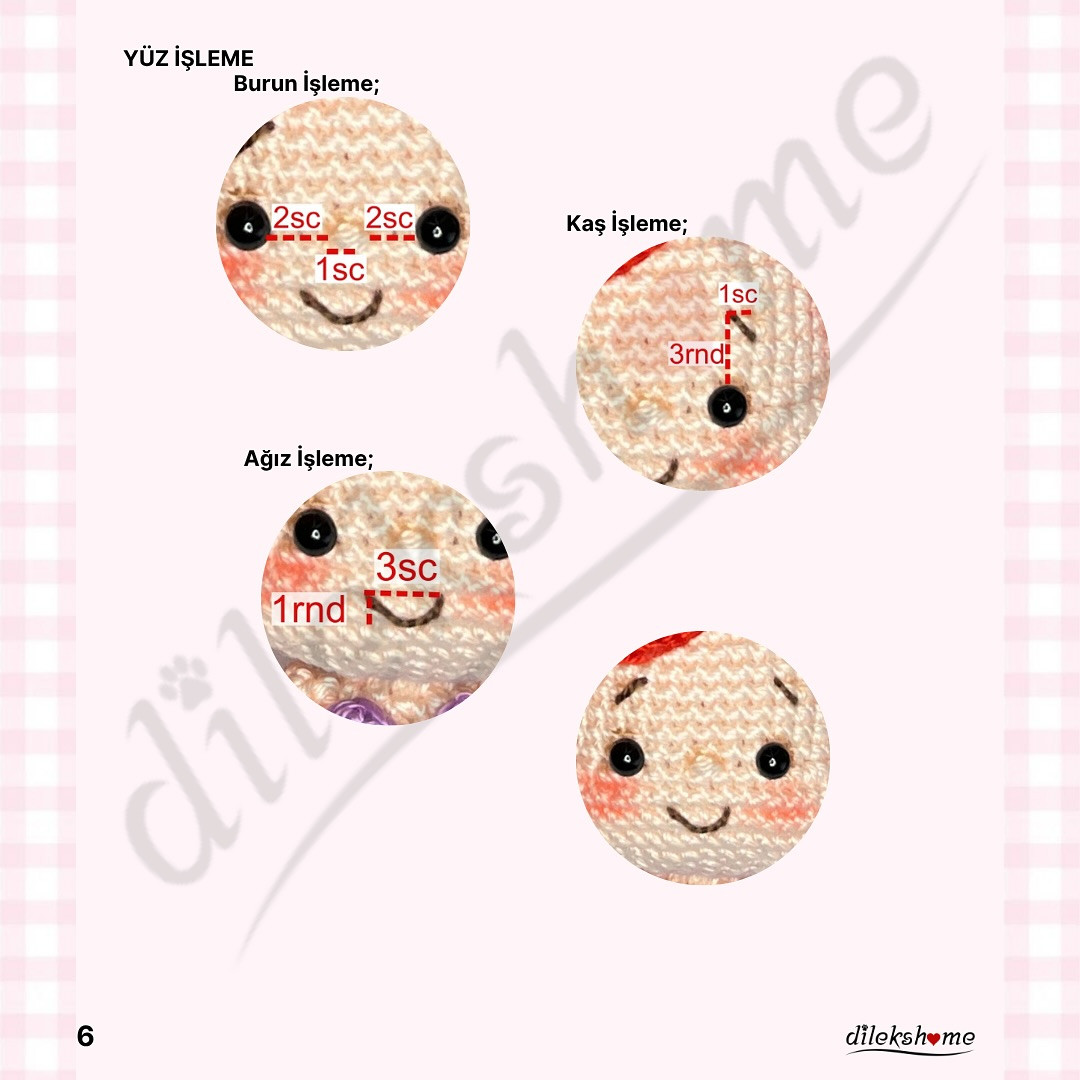 Ücretsiz Amigurumi Tarifi: Sevimli Mini Denizkızı Anahtarlık