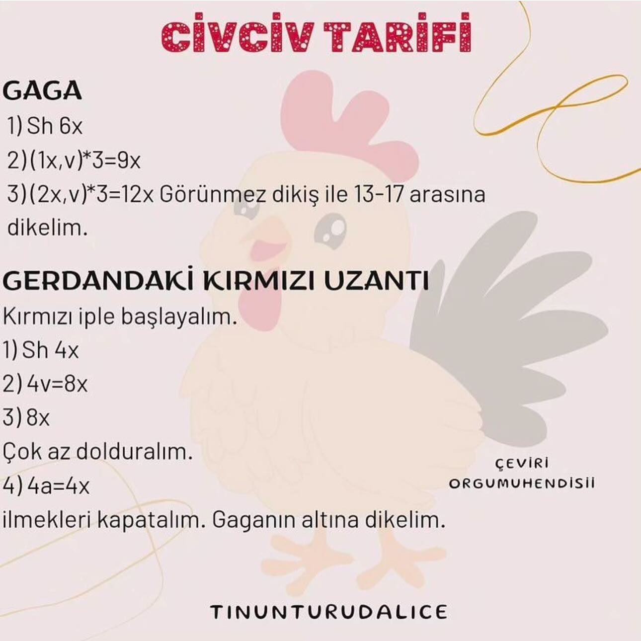 Ücretsiz Amigurumi Tavuk Tarifi: Sevimli Oyuncak Yapımı