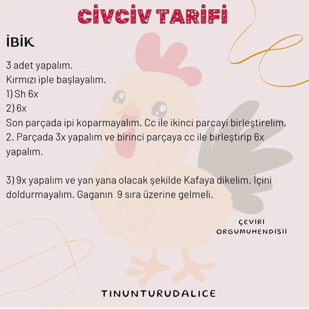 Ücretsiz Amigurumi Tavuk Tarifi: Sevimli Oyuncak Yapımı